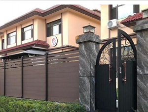 Nhà Trang Trí Sân Không Thấm Nước WPC Hội Đồng Quản Trị Hàng Rào Ngoài Trời Composite Gỗ Hạt Hàng Rào - Product Image 2