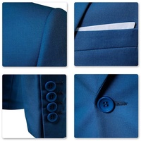 Vestes de Costume pour Hommes Grandes Tailles, Tenue Formelle Professionnelle à Un Bouton, Blazer Oversize Noir, Veste de Mariage