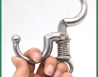 Cincin hidung banteng baja tahan karat kualitas tinggi, cincin Halter ternak, peralatan peternakan untuk pertanian