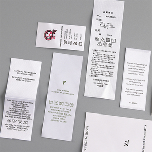 <span class=keywords><strong>Etichette</strong></span> di abbigliamento personalizzato One-Stop Shopping <span class=keywords><strong>etichette</strong></span> appese per abbigliamento Logo personalizzato tessuto etichetta - Product Image 4