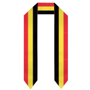 Écharpe de graduation nationale belge 2026 pour étudiants en échange universitaire, unisexe adulte, 72 pouces de long - Product Image 1