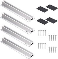 Profilés en aluminium à prix d'usine, rails courts miniatures à installation rapide pour solutions sans rail sur toits en tôle métallique