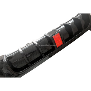 Difusor de labios de parachoques trasero ABS, versión de competición con luz para BMW G01 G08 <span class=keywords><strong>X3</strong></span> <span class=keywords><strong>M</strong></span> Sport <span class=keywords><strong>2022</strong></span> + aspecto de carbono, negro brillante - Product Image 6