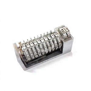 10 cifre foraward Gothic <span class=keywords><strong>font</strong></span> 4x8 di alta qualità piena in acciaio inox numerazione macchina salto 012345 - Product Image 1