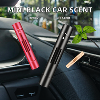 Diffuseur d'aromathérapie pour voiture en alliage de haute qualité, mini, noir, avec clip pour grille d'aération et parfum naturel