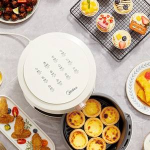 Friteuse à air Midea 5L ronde électrique multifonctionnelle avec revêtement antiadhésif pour une cuisson saine - Product Image 2