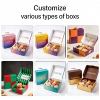 Nouvelle conception de boîte à dessert, emballage pour pâtisserie, livraison de desserts, boîte à biscuits, emballage personnalisé pour biscuits, boîtes à biscuits personnalisées