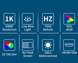 9 retroiluminación LED para el hogar, oficina, escuela, pantalla de ordenador, <span class=keywords><strong>Monitor</strong></span> Led, Gamer, Mini <span class=keywords><strong>Monitor</strong></span> <span class=keywords><strong>Vertical</strong></span> para PC - Product Image 2