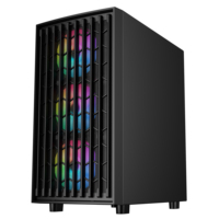SAMA ABS plastique PVC maille boîtier d'ordinateur de bureau verre trempé boîtier PC OEM ODM ordinateur PC de jeu
