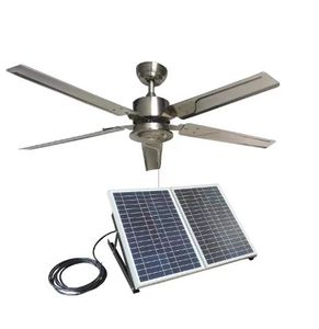 Outdoor 52 in. Solar betriebener DC-Decken ventilator 12V 24V für Pavillon terrasse