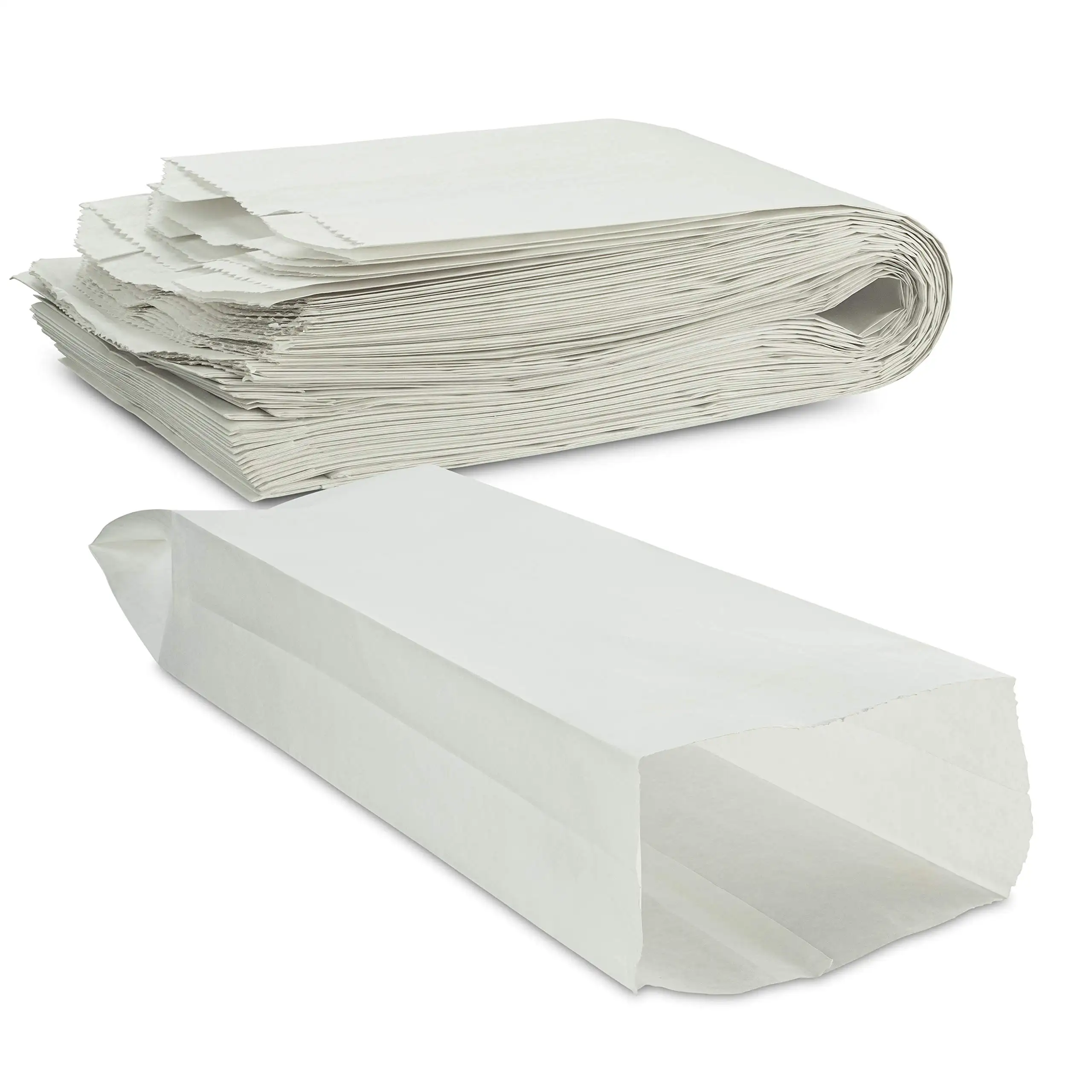 Bolsas de papel Baguette francés para pan, a prueba de aceite, cera, logotipo personalizado, respetuoso con el medio ambiente