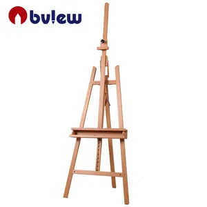 Bview Art Hot Beech Kayu Bahan Besar Lukisan Seni Kayu Berdiri Kuda-kuda