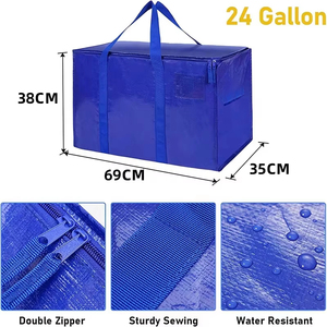 Extra Large <strong>Storage</strong> Tote <strong>Bags</strong> Heavy Duty Zipper <strong>Storage</strong> <strong>Bags</strong> for Blanket <strong>Clothes</strong> Organization - Product Image 2