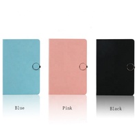 Bloc pc portable en cuir, couleur noir bleu rouge, de haute qualité, avec clip magnétique pour Journal intime