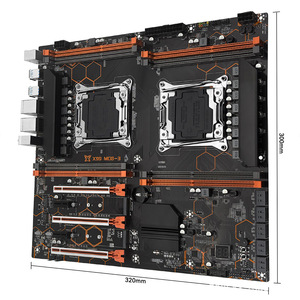 Factory Price X99 MD8-3 Dual CPU Motherboard Kit LGA2011 3 DDR3 8 Slots 128GB <b>RAM</b> C612 Chipset Server X99 MD8-3 Dual CPU Motherb - Product Image 4