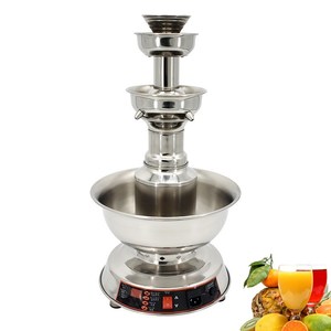 เครื่องอุ่นเครื่องดื่ม เครื่องทำน้ำพุไวน์แดง แชมเปญ เครื่องอุ่นไวน์ 3 ชั้น เครื่องทำน้ำผลไม้แบบน้ำตก สำหรับร้านอาหาร งานปาร์ตี้ - Product Image 4