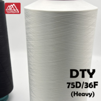 Fil texturé DTY 100 % polyester 75D/36F à faible élasticité pour tricotage circulaire, idéal pour vêtements sans couture – Fournisseur d'usine, prise en charge OEM