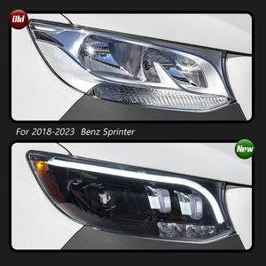 Luces LED de circulación diurna con intermitentes luminosos para la conversión del conjunto de faros delanteros del Mercedes-Benz Sprinter - Product Image 4