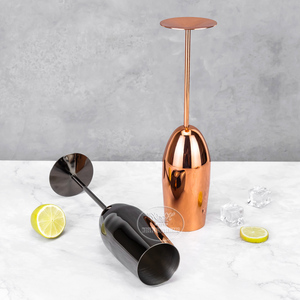 Rose Gold 250ml Mirror Polishing Stainless Steel Break Resistant Stemmed Sparking Wine Glass <strong>Champagne</strong> <strong>Flute</strong> for Bar Restaurant - Product Image 4