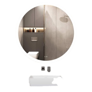Wall <b>Mirror</b> New Decorative <b>Mirror</b> Custom Durable Round clear Hot Sell Silver <b>Mirror</b> Can Be Used in Bathroom Living Room Indoor - Product Image 2