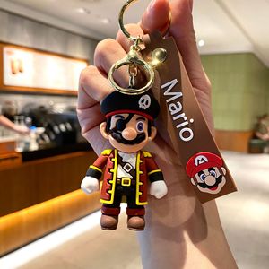 Cawboy 3D PVC Anime Super marios Bros móc khóa nấm Luigi Yoshi Móc chìa khóa vòng chìa khóa quà tặng khuyến mãi tùy chỉnh móc khóa cao su - Product Image 3