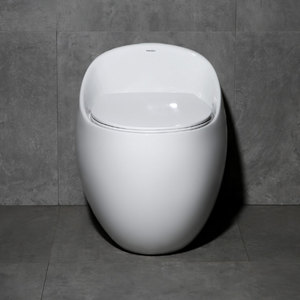 โถสุขภัณฑ์เซรามิครูปทรงไข่สีขาว ดีไซน์ทันสมัยปี 2022 - Product Image 5