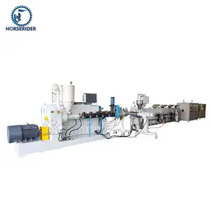 Máquina de extrusión de tubos de plástico HDPE PP, sistema de tubería GF, 50-160mm