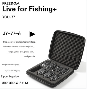 Nouvel ensemble 4+1 d'alarmes de pêche à la carpe avec LED sonore, alerte électronique sans fil et indicateur lumineux - Product Image 4