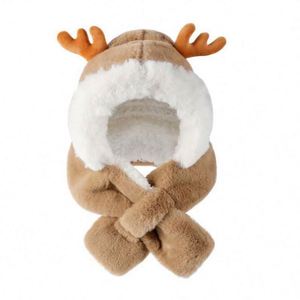 Nuevo Estilo de Moda, Bufanda de Pelo Sintético de Poliéster Cálida y de Alta Calidad, Gorro de Felpa para Niños, a Prueba de Viento, Lindo Gorro de Navidad para Bebés - Product Image 1