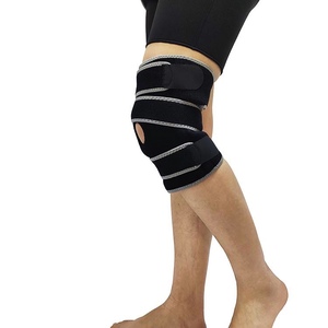 Yanal yan stabilizatörler ile ağrı kesici nefes alabilen neopren <span class=keywords><strong>Brace</strong></span> için özel ekstra büyük ayarlanabilir diz desteği diz kayışı - Product Image 1