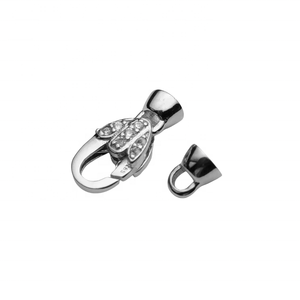 Precio de fábrica, cierre de plata 925 con forma de corazón y circonita para joyería, cierres para collares, oro de 14k, cierre para pulsera de perlas DIY para la fabricación de joyas - Product Image 3
