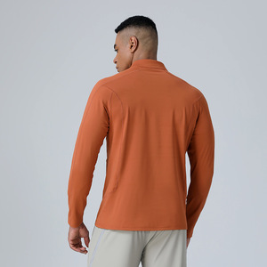 Maglietta da uomo con collo alto a mezza zip per sport all'aria aperta a maniche lunghe <span class=keywords><strong>abbigliamento</strong></span> Fitness Running per <span class=keywords><strong>abbigliamento</strong></span> Casual da <span class=keywords><strong>ciclismo</strong></span> autunno inverno - Product Image 2