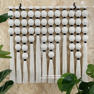 <span class=keywords><strong>Arazzo</strong></span> <span class=keywords><strong>da</strong></span> <span class=keywords><strong>Parete</strong></span> Boho Fatto a Mano in Macramè, Decorazione Nordica per la Casa, Decorazioni <span class=keywords><strong>Vintage</strong></span> <span class=keywords><strong>da</strong></span> <span class=keywords><strong>Parete</strong></span>, Tende Bohémien con Nappe - Product Image 5