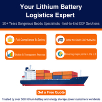 Batería de Litio, Envío Marítimo DDP a través de Adscargo, Servicio Puerta a Puerta de China a España, Seguro Incluido, Impuestos de Aduana Pagados, 45-55 Días