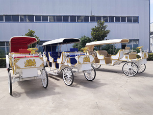 <span class=keywords><strong>2023</strong></span> nuevo lujo tres filas de asientos turismo Victoria carruaje tirado por caballos/histórico carruaje eléctrico real para <span class=keywords><strong>Festival</strong></span> - Product Image 5