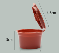 Capsules de café en plastique rechargeables, dosettes réutilisables, capsules vides avec couvercle, compatibles avec la machine à café Caffitaly