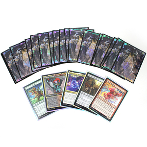 Personalizado <span class=keywords><strong>Yugioh</strong></span>/MTG holograma animación tarjeta mangas plástico juego de mesa Protector de naipes juego de mesa educativo accesorio - Product Image 4
