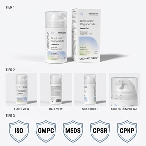 <span class=keywords><strong>Masque</strong></span> capillaire sans rinçage à l'oligopeptide biomimétique, marque privée, réparation moléculaire à l'huile d'argan pour cheveux abîmés par la chaleur - Product Image 2