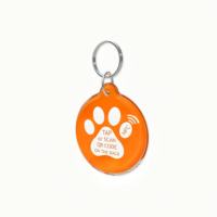 Individuelles Haustier-ID-Tag mit NFC-QR-Code und URL, Programmierbares Epoxy-NFC-Halsband-Tag für Hunde/Katzen