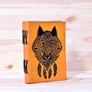 Wholesale Genuine Leather Notebook Vintage A5 <b>Journal</b> with Handmade Deckle Edge Paper Leather Diary <b>Writing</b> Planner Corporate - Product Image 3