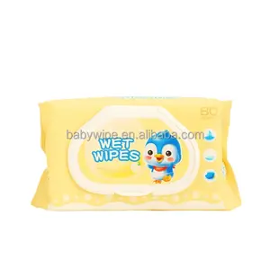 批发自有品牌天然有机竹巾婴儿湿巾纸敏感新生儿湿巾
