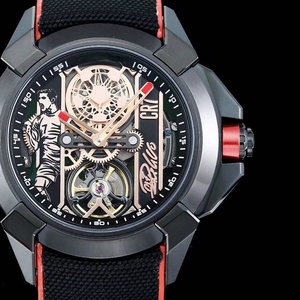 Reloj Mecánico de Alta Calidad para Hombre, Diseño Hueco, Resistente al Agua para Uso Diario, Negro - Product Image 1
