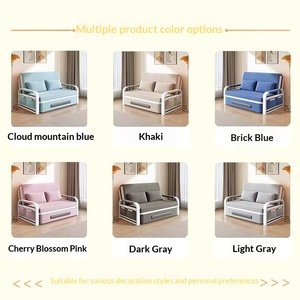 Ghế sofa giường đa năng 2 trong 1 hiện đại, có ngăn kéo và túi bên, chất liệu vải có thể giặt được, thích hợp cho phòng khách và căn hộ. - Product Image 5