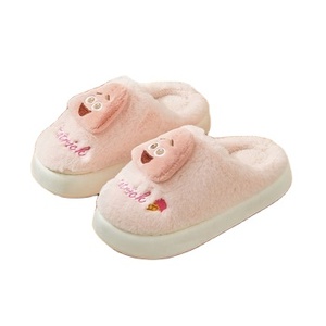Nouveaux produits d'automne et d'hiver mignon fourrure coton pantoufles maison intérieur éponge Bob carré pantalon pantoufles - Product Image 1