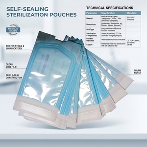 Personaliza Completamente tu Marca: Bolsas Estériles Autosellables <span class=keywords><strong>de</strong></span> Papel Crepé para Vapeadores Desechables con Certificación CE e ISO, Tamaños Estándar en Stock - Product Image 5