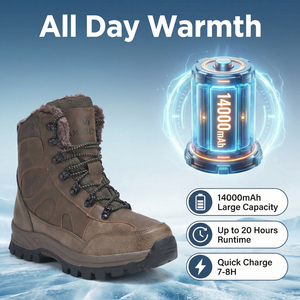 Zapatos inteligentes con calefacción y calentamiento para exteriores, para hombre y mujer, con carga móvil (usables durante 20 horas de forma continua) - Product Image 1