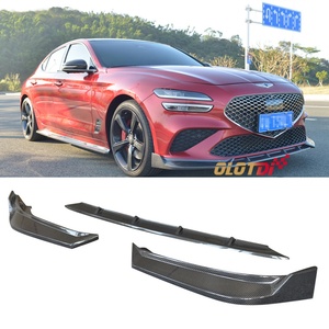 Alerón Delantero de Fibra de Carbono Estilo APM de 3 Piezas, Divisor Delantero para Hyundai Genesis G70 2017-2020 - Product Image 2