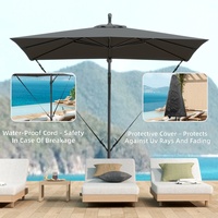 Parasol Cantilever Banane Suspendu de Luxe Grande Taille Robuste Moderne pour Extérieur, Terrasse, Restaurant, Jardin, Plage, Imperméable, Vente en Gros