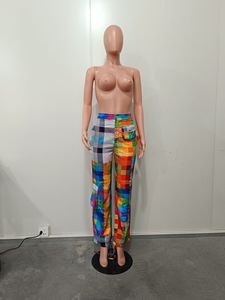 Hot Selling Products Women Paneled Multi-pocket Asymmetrically <strong>Positioned</strong> Printed Cargo <strong>Pants</strong> for Ladies - Product Image 3
