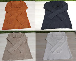 在庫卸売工場冬春レディースカジュアルニットトップ厚手ソフトタートルネックハイネックプルオーバーセーター女性用 - Product Image 6